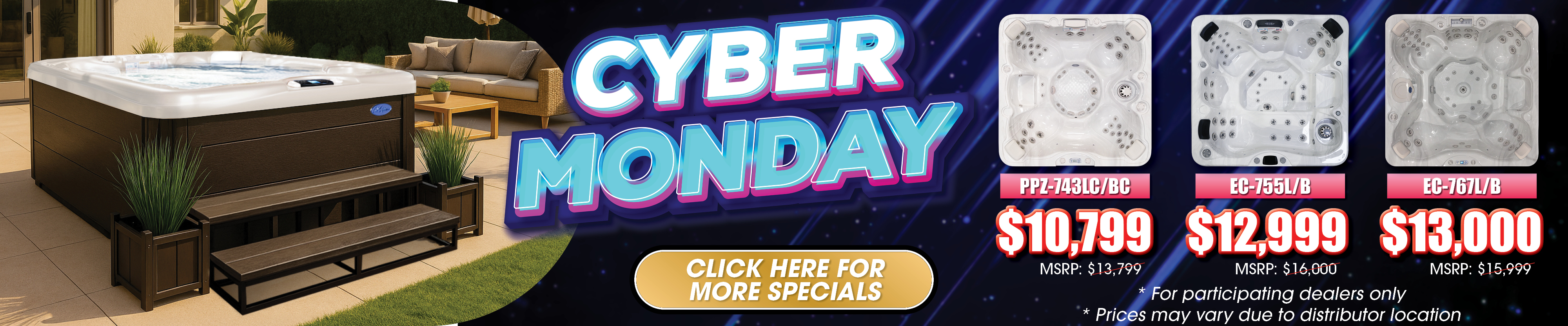 Calspas hot tub being used in a family setting - Charlotte